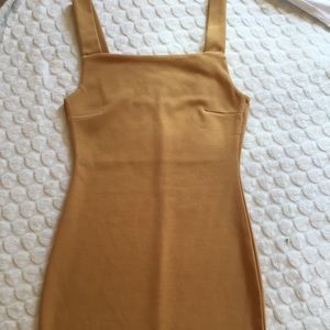 Mini beige dress